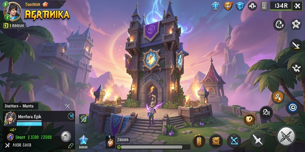 Screenshot gameplay 34R yang menampilkan aksi menaklukkan musuh.