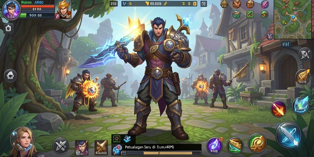 Tampilan seru dari gameplay ARPG di 8180.