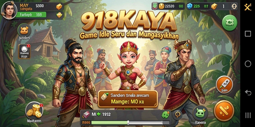 Tampilan menarik dari gameplay Idle 918KAYA yang seru.
