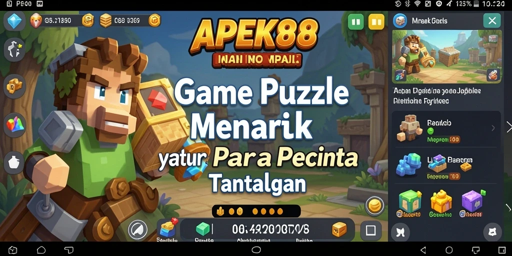 Tampilan gameplay APEK88 yang menampilkan teka-teki menantang.