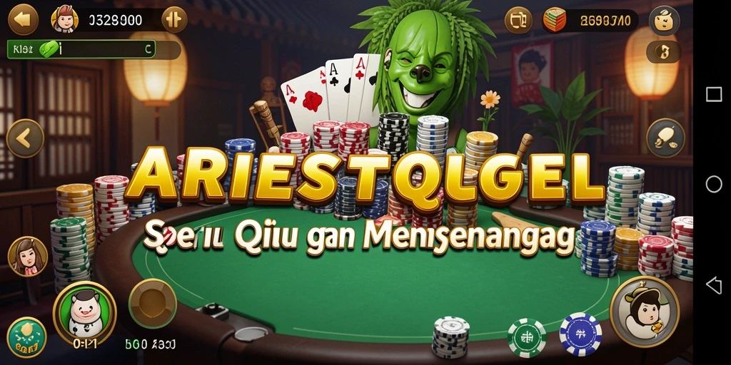 Screenshot gameplay QiuQiu yang seru dan interaktif.