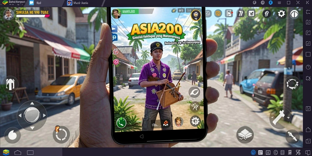 Tampilan gameplay ASIA200 yang menakjubkan dan interaktif.