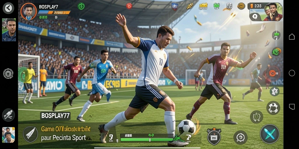 Tampilan gameplay yang menarik dalam BOSPLAY77 dengan berbagai olahraga.