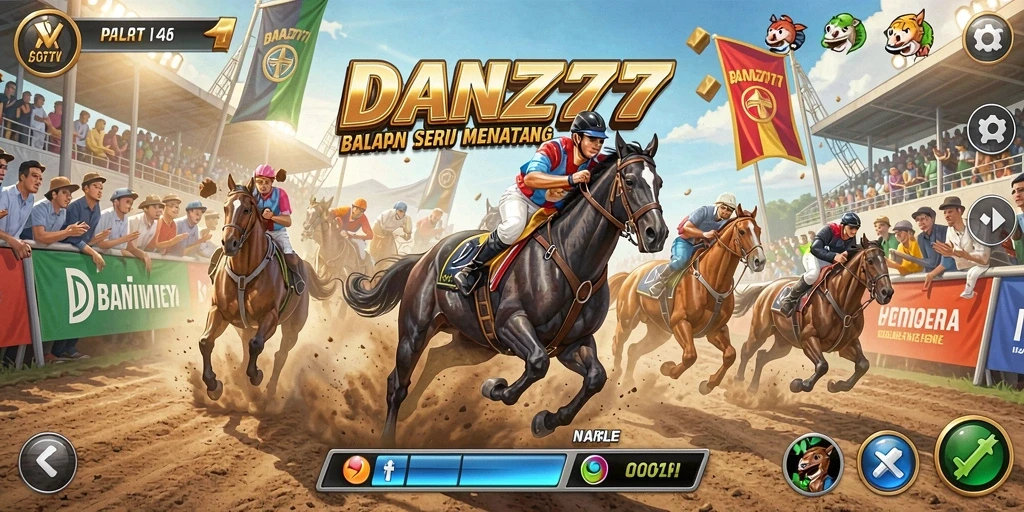 Gameplay balapan yang mendebarkan dan penuh aksi.