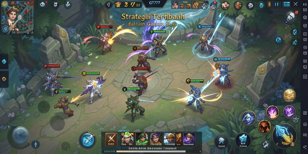 Tampilan screenshot GT777 menampilkan aksi strategi dalam game SLG.