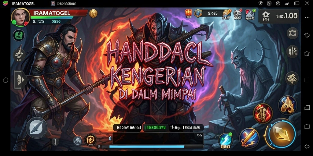 Tampilan gameplay menegangkan dari IRAMATOGEL dengan suasana horor yang maksimal.