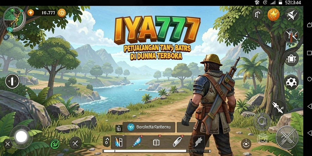 Screenshot gameplay <strong>IYA777</strong> menampilkan petualangan seru di dunia terbuka.