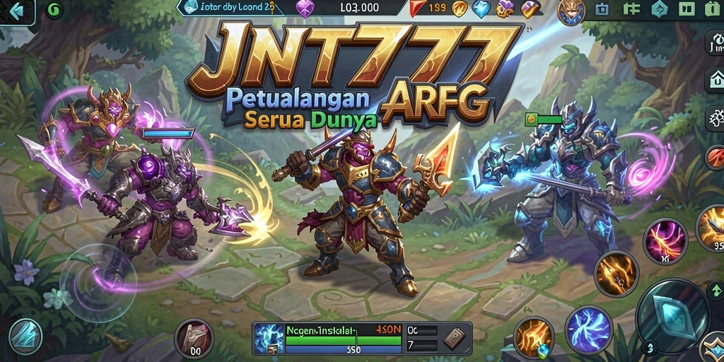 Gameplay seru JNT777 dengan grafis menarik dan pertarungan menantang.