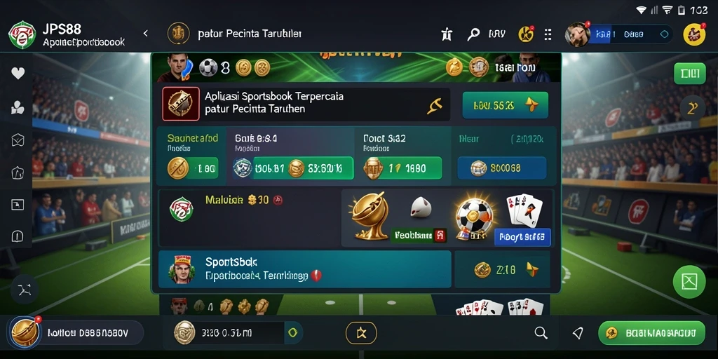 Screenshot JPS88 menampilkan berbagai opsi taruhan olahraga.