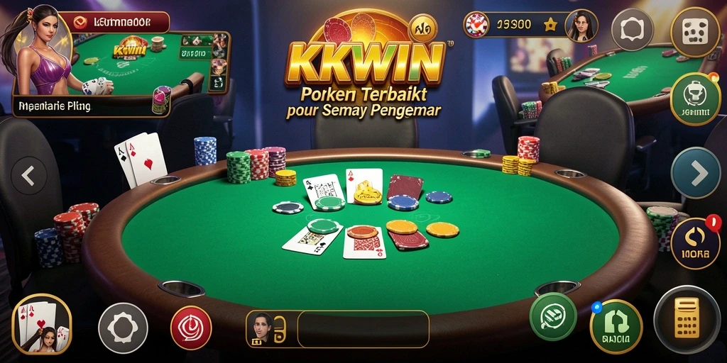 Gameplay poker mendebarkan di KKWIN dengan tampilan yang menawan.