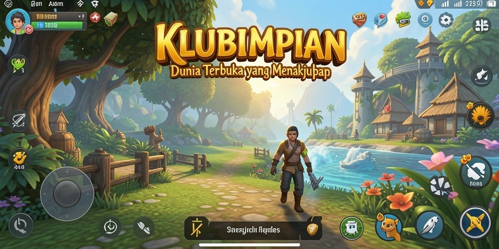 Tampilan gameplay menakjubkan di dunia terbuka.