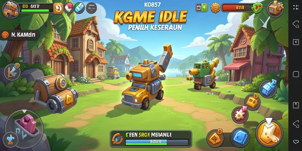 Screenshot gameplay KO857 yang menampilkan aksi dan strategi dalam game Idle.