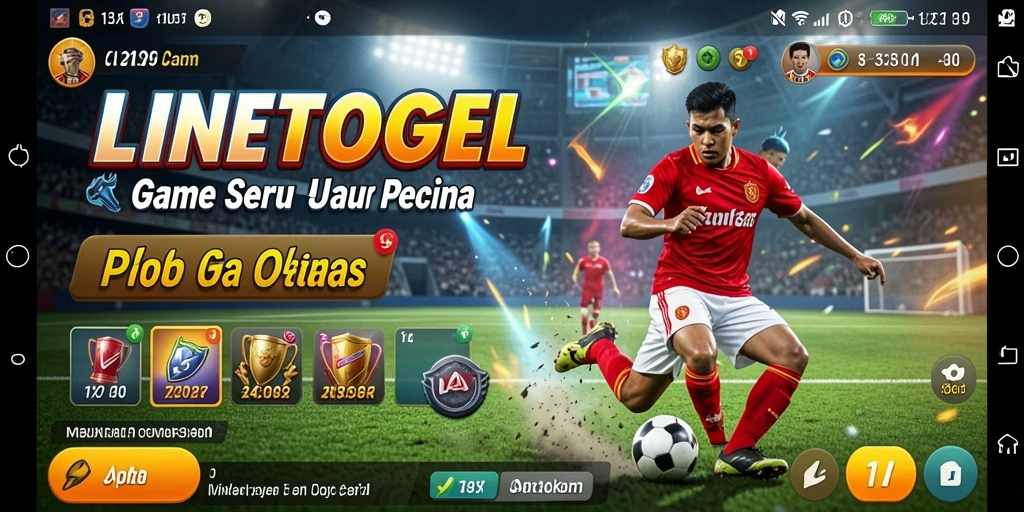 Screenshot gameplay <strong>LINETOGEL</strong> menampilkan aksi olahraga yang seru.