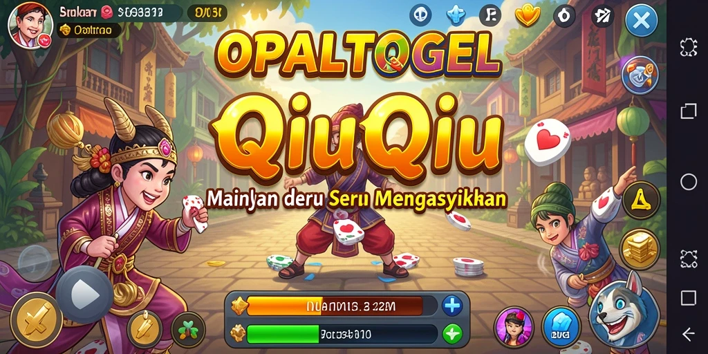 Tampilan utama OPALTOGEL dengan gameplay QiuQiu yang seru.