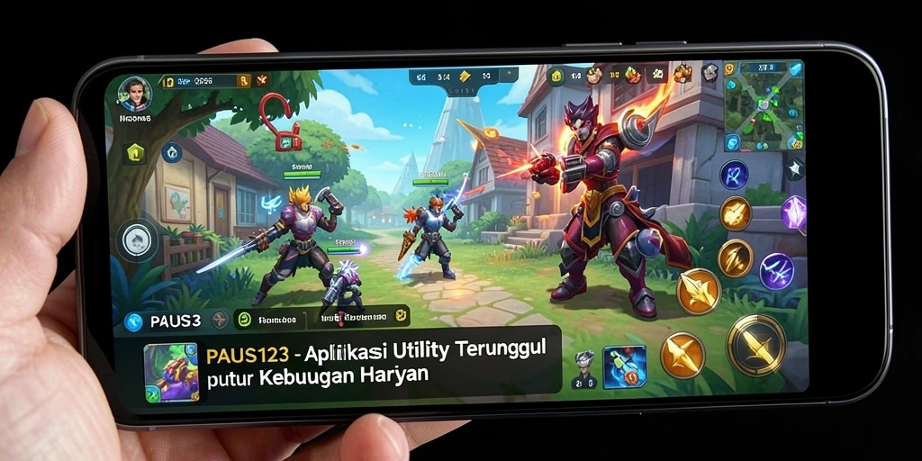 Tampilan utama PAUS123 dengan akses cepat ke semua fitur Utility.