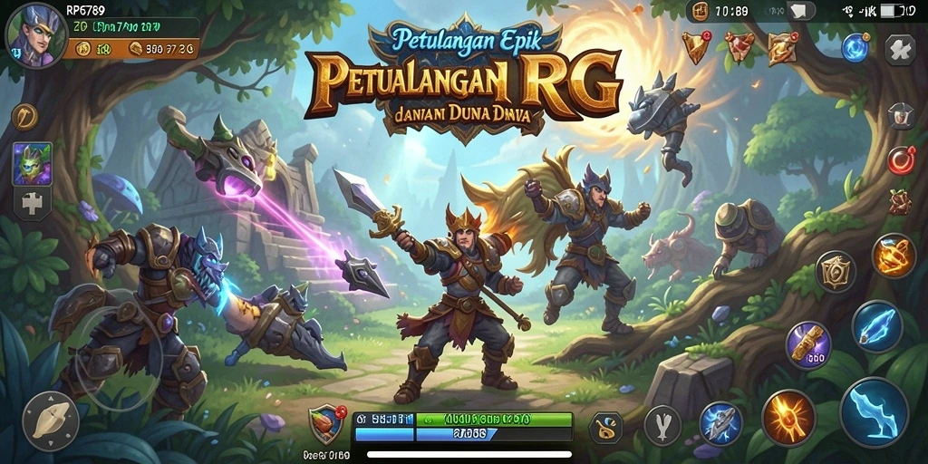 Gameplay RP6789 yang mendebarkan di dunia RPG yang luas.