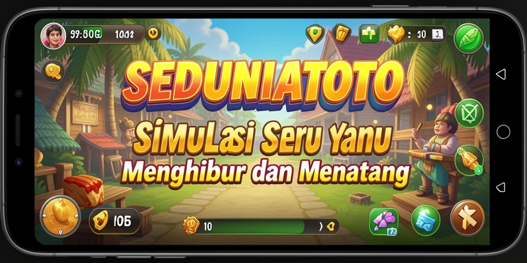 Tampilan gameplay SEDUNIATOTO yang seru dan interaktif.