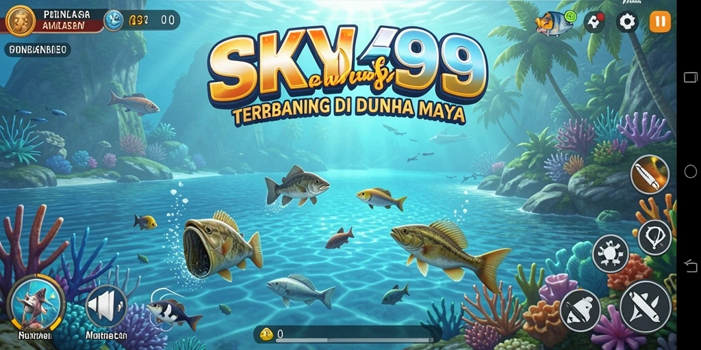 Gameplay memancing yang mendebarkan di SKY99 dengan ikan beragam.