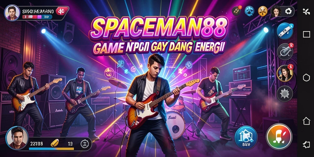Tampilan gameplay SPACEMAN88 yang menarik dan dinamis.