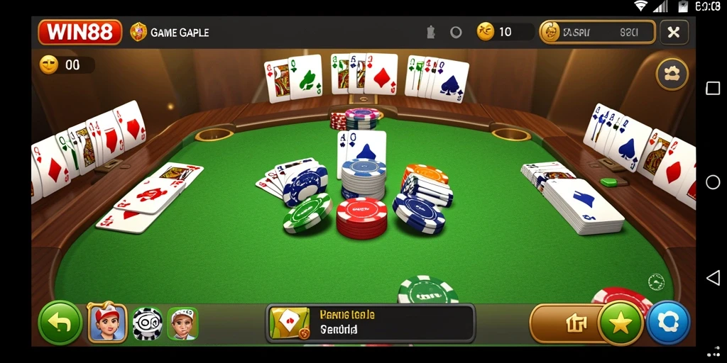 Tampilan gameplay Gaple yang seru dan menantang di WIN88.